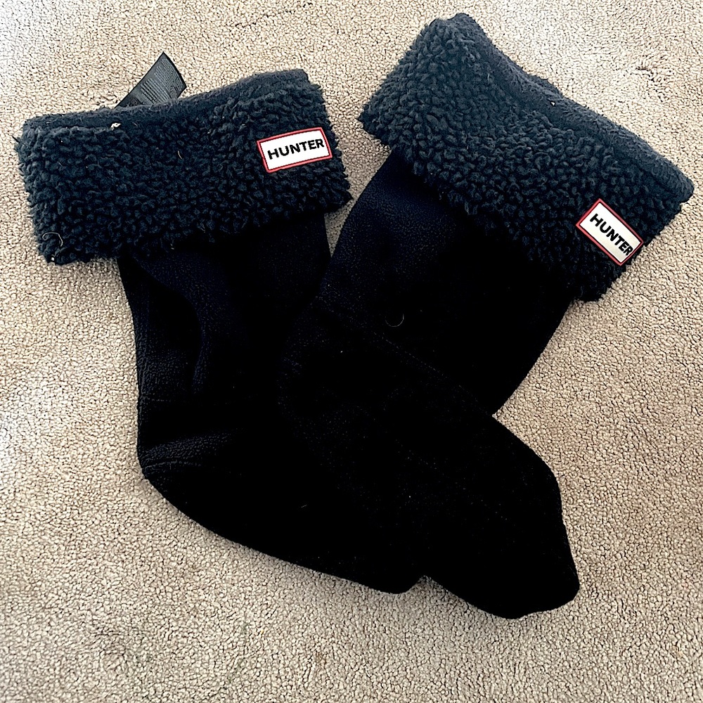 Hunter Boots Unisex Kids Sock (Black Size L = US Size 1-3)